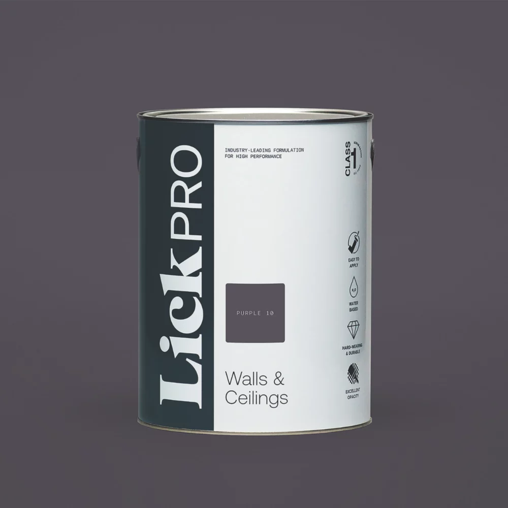 LickPro Eggshell Purple 10 Emulsion Paint 5Ltr 3 LickPro Eggshell Purple 10 Emulsion Paint 5Ltr