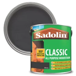 Sadolin Classic Woodstain Matt Ebony 2.5Ltr