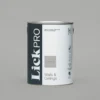 LickPro Eggshell Grey BS 00 A 05 Emulsion Paint 5Ltr