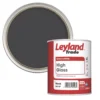 Leyland Trade High Gloss Black Trim Paint 750ml -Famous Paint Store 98165 P