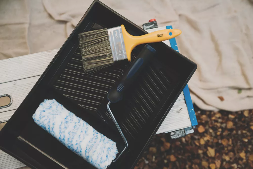 Harris Trade 9" Masonry Roller & Brush Set 4 Pieces 3 Harris Trade 9" Masonry Roller & Brush Set 4 Pieces - Image 2